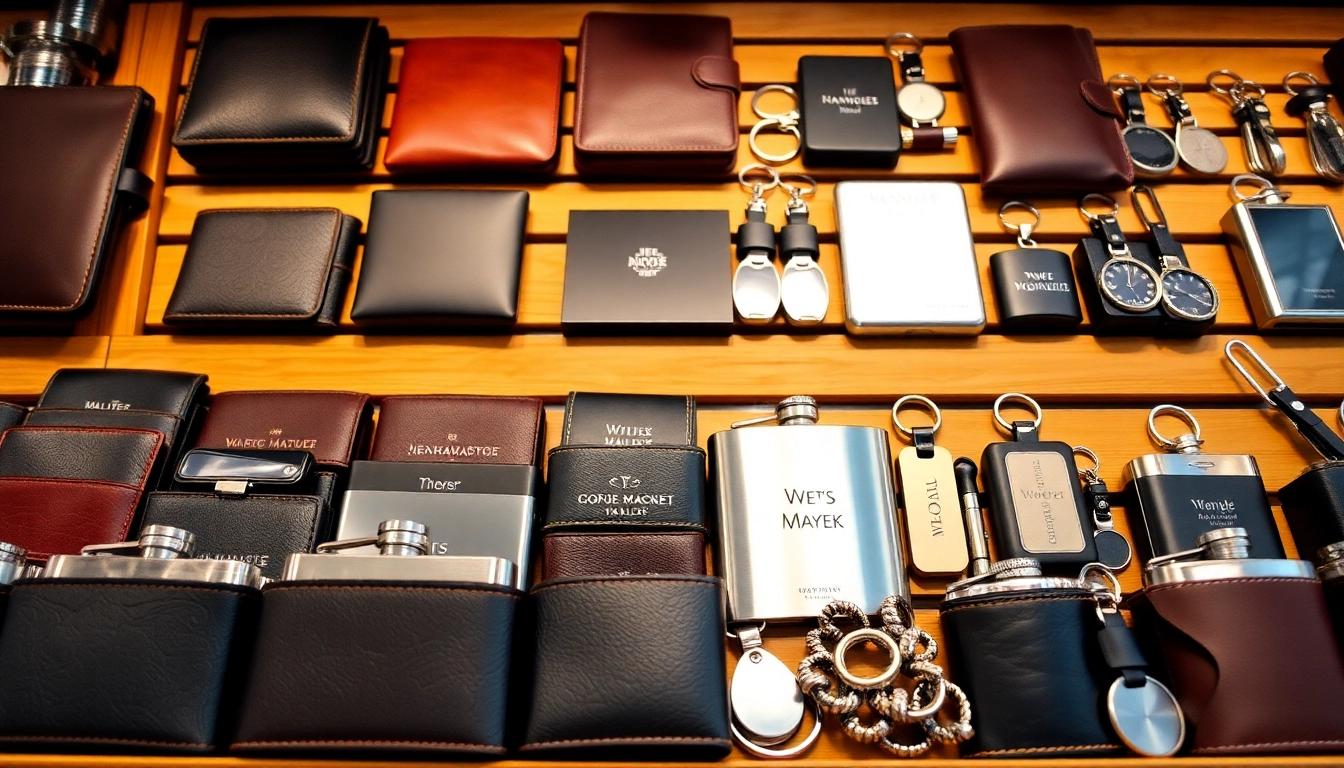 Explore cheap groomsmen gifts featuring personalized wallets, flasks, and unique accessories.