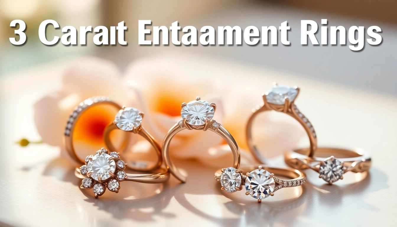 Admire our exquisite 3 Carat Engagement Rings with unique designs and sparkling diamonds to cherish forever.