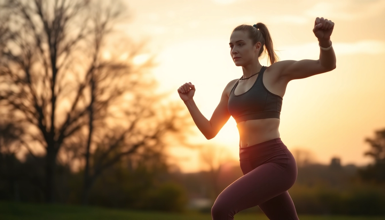 Engage in a morning workout in the serene outdoors, enhancing fitness and well-being.