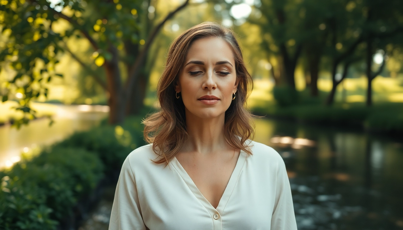 Engaging Spiritual Life Coach UK in serene natural environment, promoting peace and empowerment.