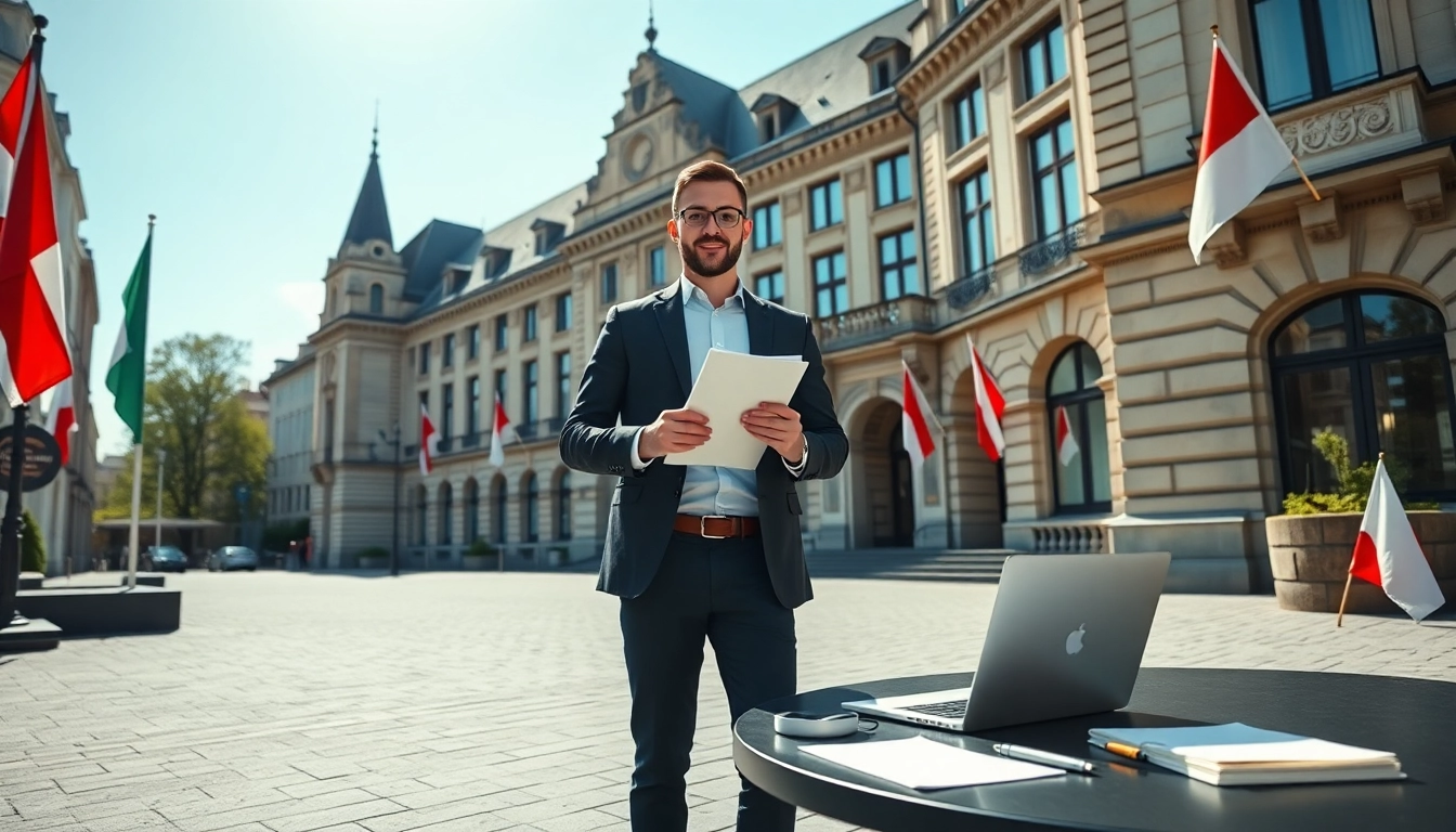 Process for enregistrer une société au Luxembourg with an entrepreneur in a business setting.