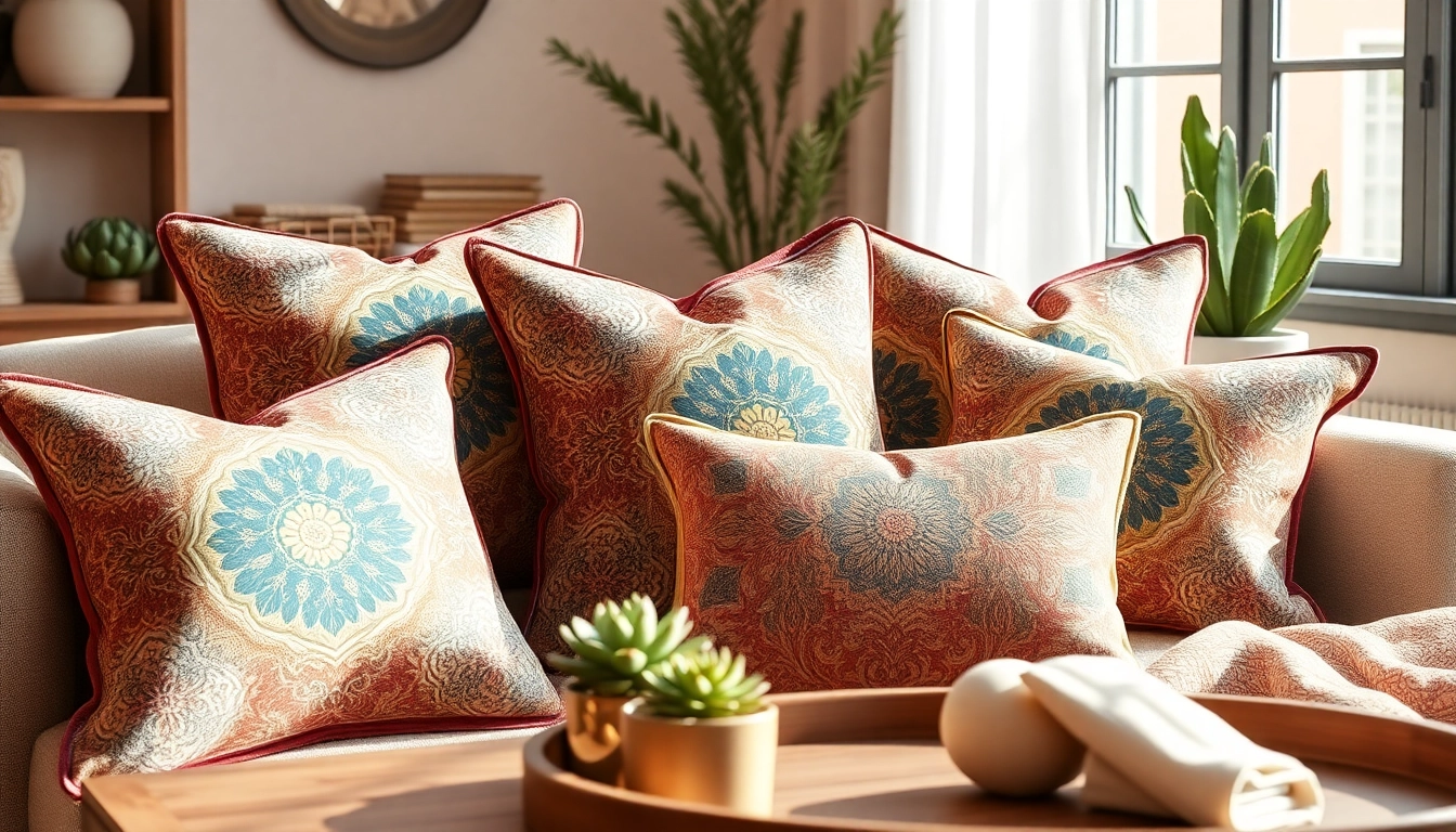 Transform your living space with Labboho's unique cactus silk pillows, featuring intricate Moroccan designs.