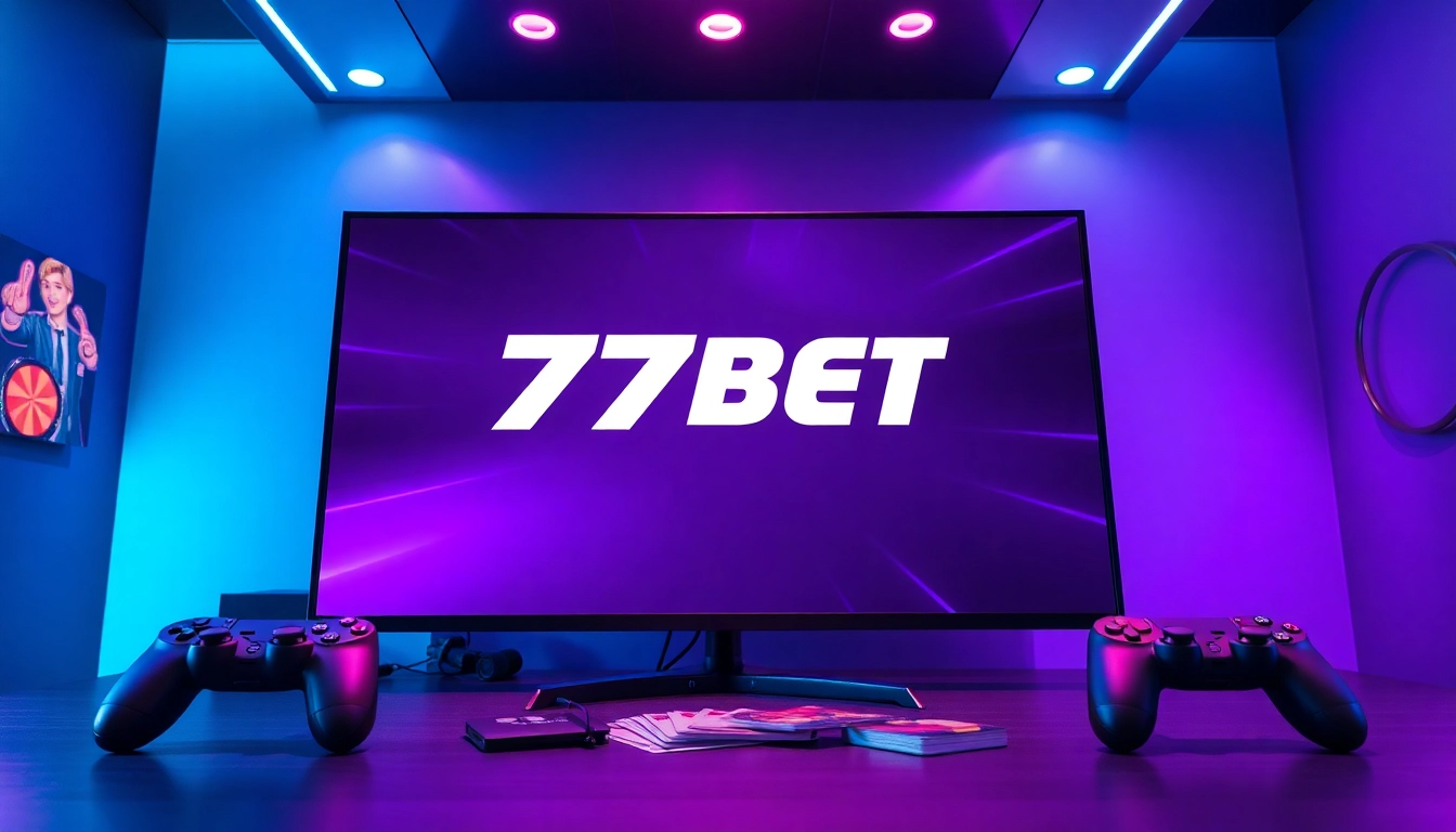 Engaging 77bet gaming environment showcasing accessories and vibrant colors for a thrilling experience.