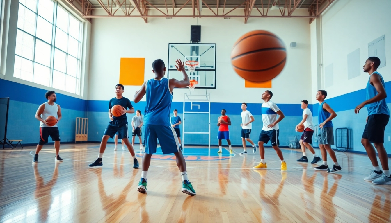 Takeover Basketball Academy showcases young athletes engaging in skill development during a basketball training session.