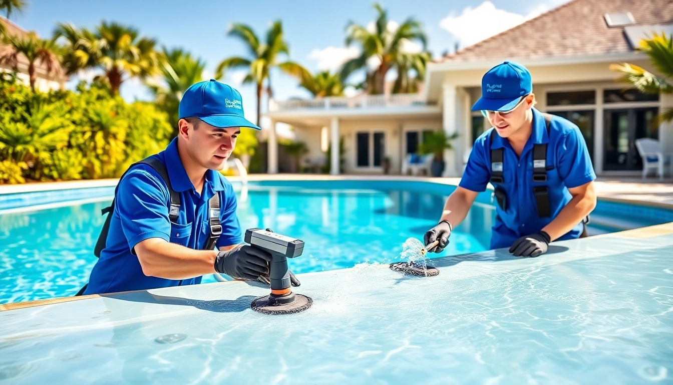 Experienced professionals providing swimming pool service in Pinellas County for residential pools.