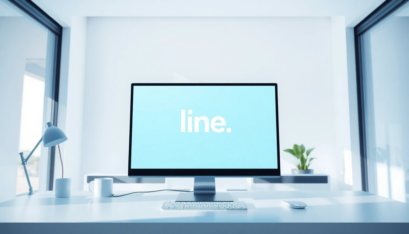 Download line電腦版下載 app on a modern computer screen for efficient communication.