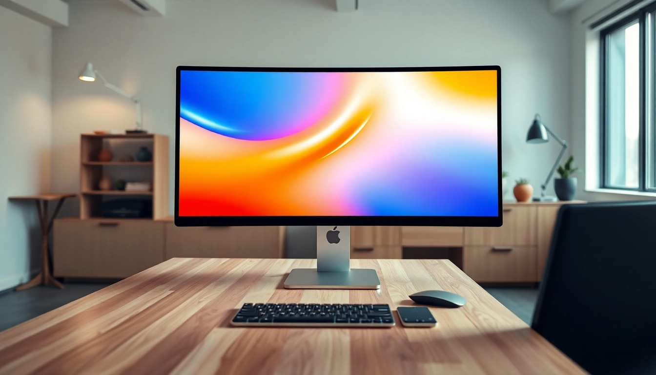 Buy Apple Pro Display XDR in a professional workspace showcasing its vibrant 6K display.