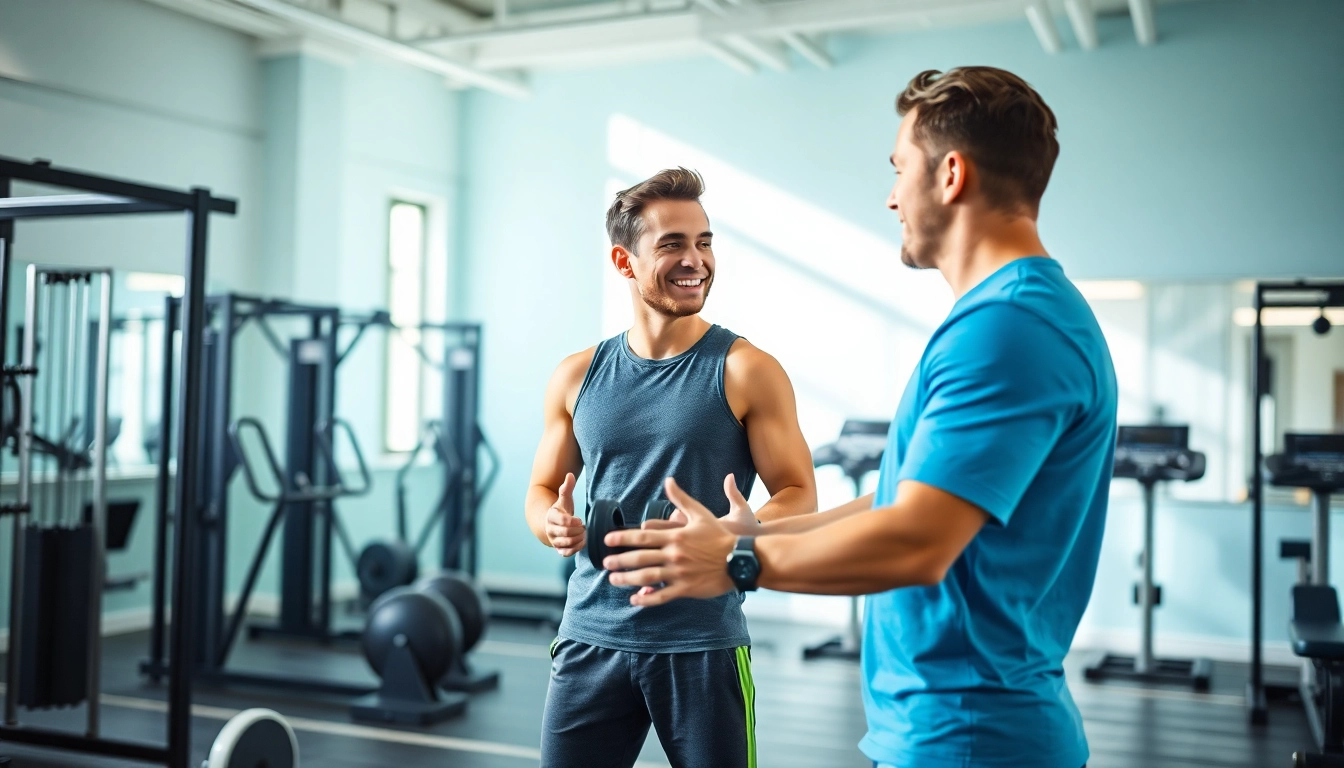 Engaging personal trainer sevenoaks coaching a client during a dynamic workout session.