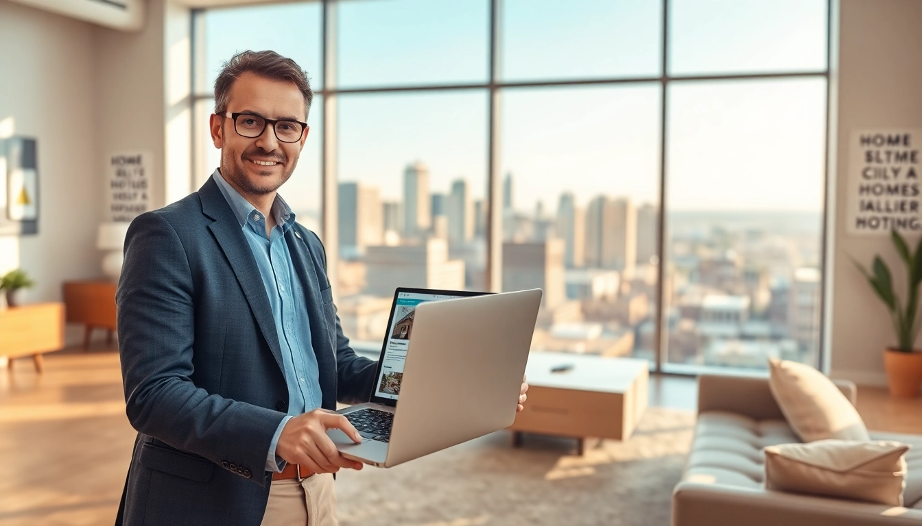 Sell my house fast okc with a professional real estate agent in an inviting office.