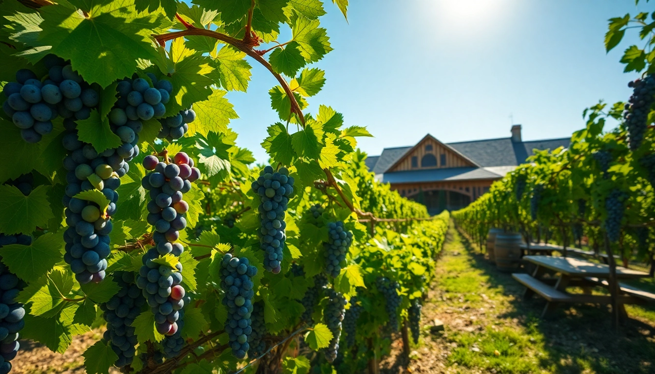 Experience wineries in Clarksburg surrounded by lush vineyards and artisanal details in a serene landscape.