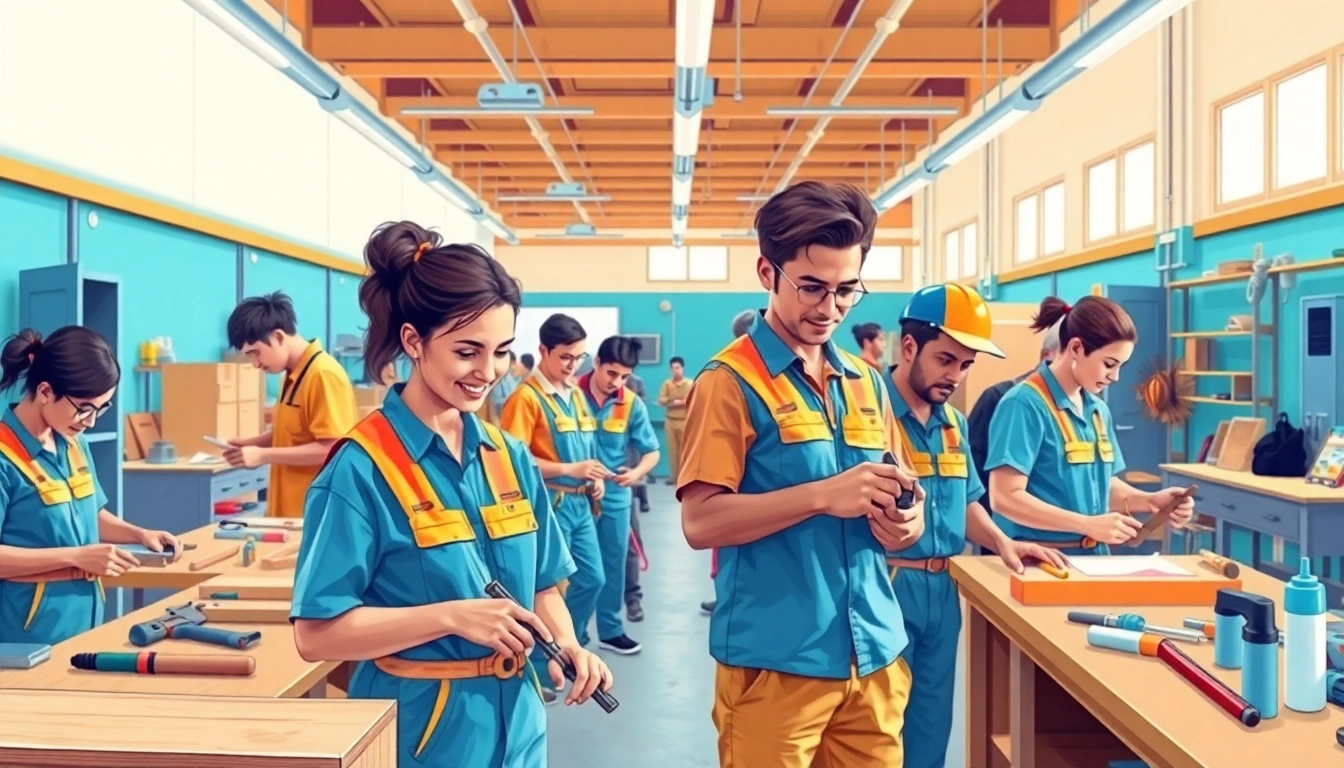 Explore trade schools Oahu where students practice hands-on skills in vibrant workshop settings.