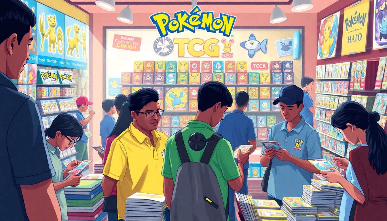 Pocket monsters and trading cards at a Pokémon TCG India store fostering excitement among collectors.