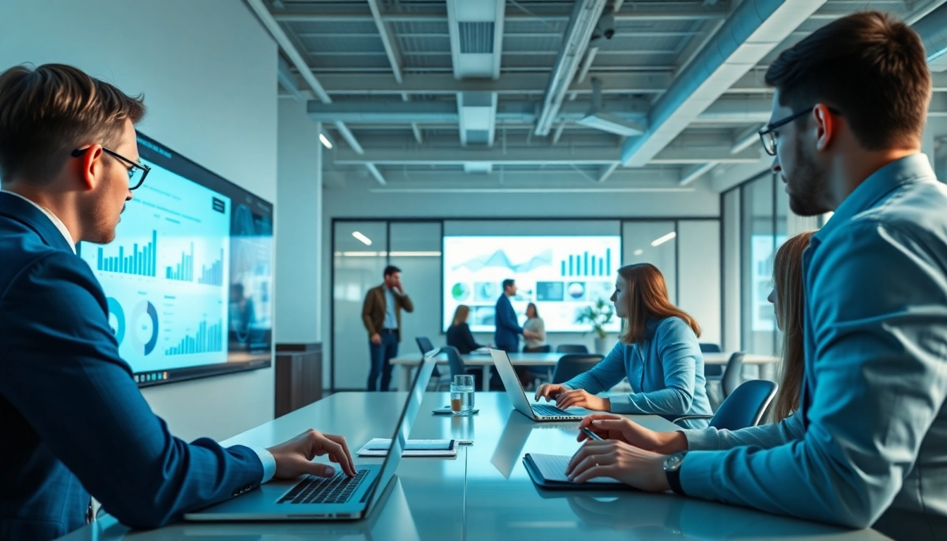 Engaging in competitive intelligence analysis in a professional office setting.
