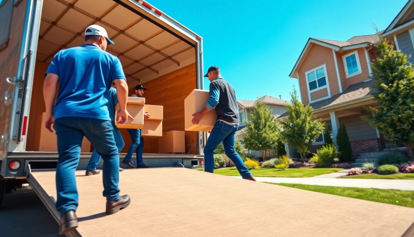 Movers calgary loading furniture into a truck, showcasing teamwork and professionalism.
