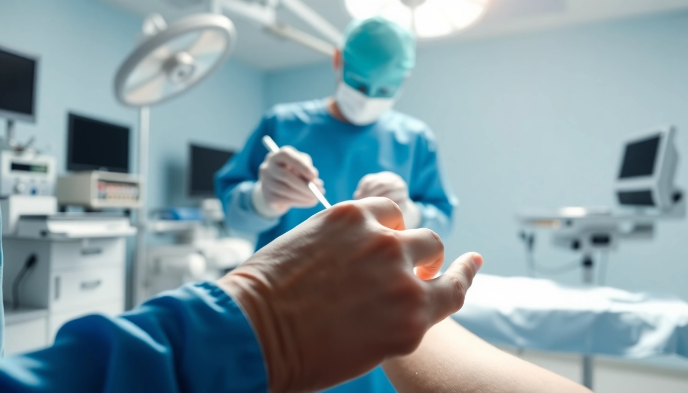 Handchirurgie Braunschweig: Präzise Handoperation in einer modernen Klinik.