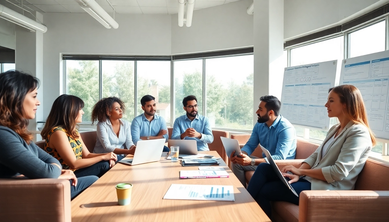 Teams strategizing on competitive intelligence in a professional business meeting environment.
