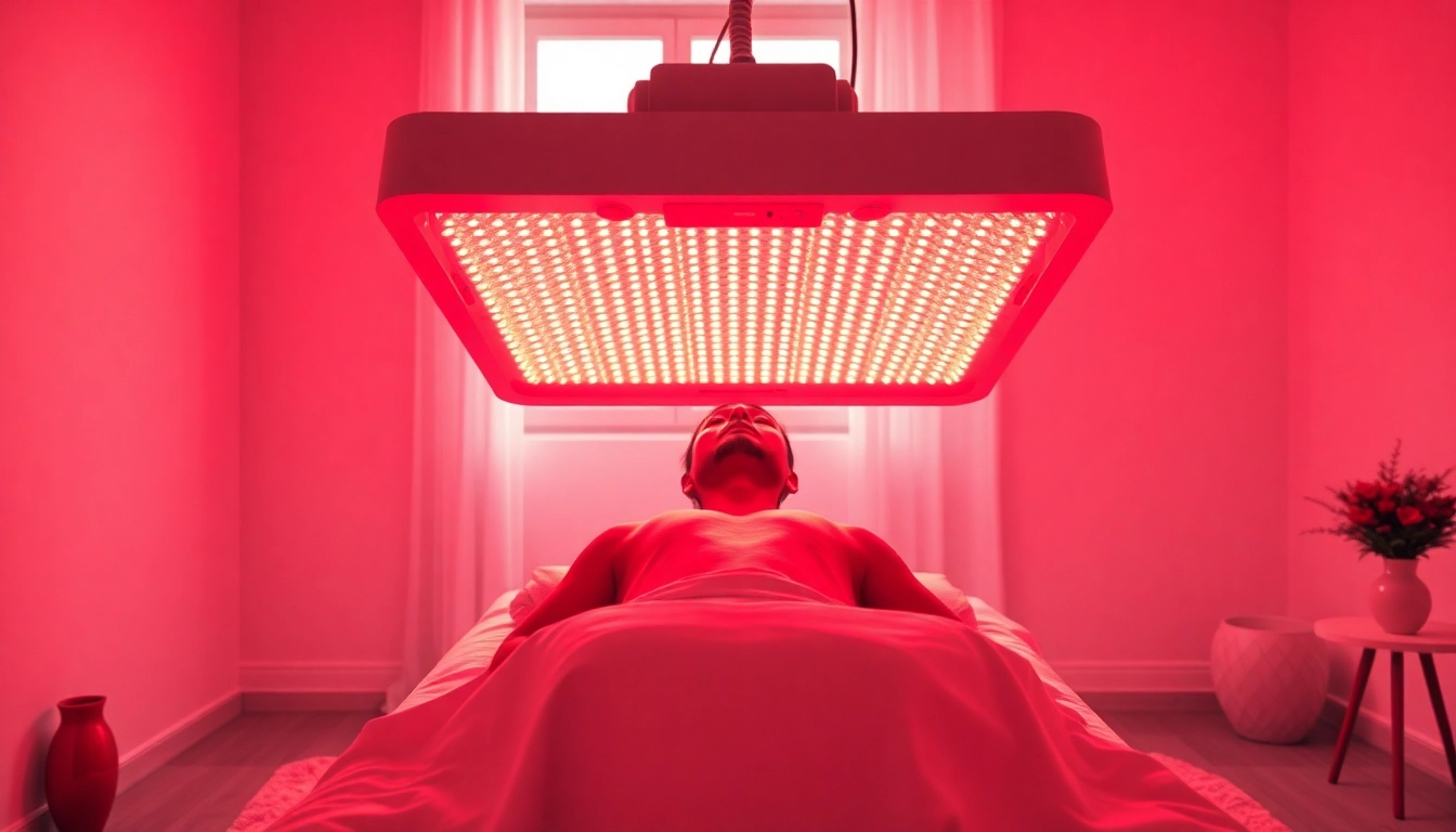 Harness red light therapy at homeull body for relaxation and rejuvenation in a tranquil setting.